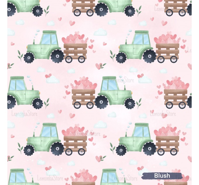 Loads of Love exclusive seamless pattern - Blush