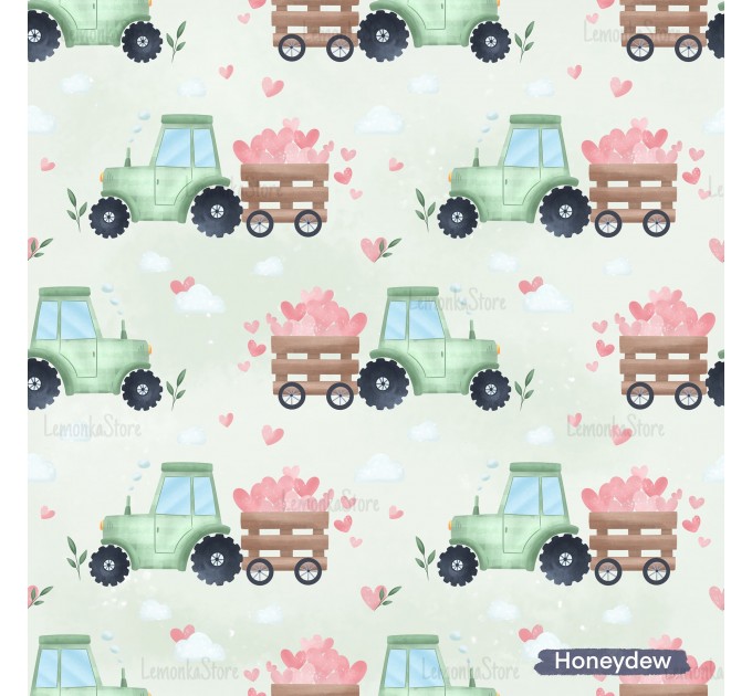 Loads of Love exclusive seamless pattern - Honeydew