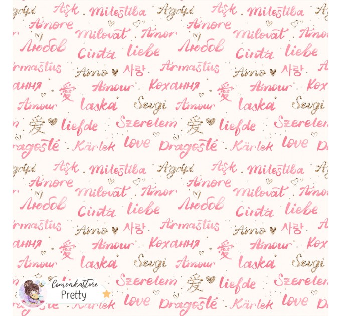 Love exclusive seamless pattern - Pretty