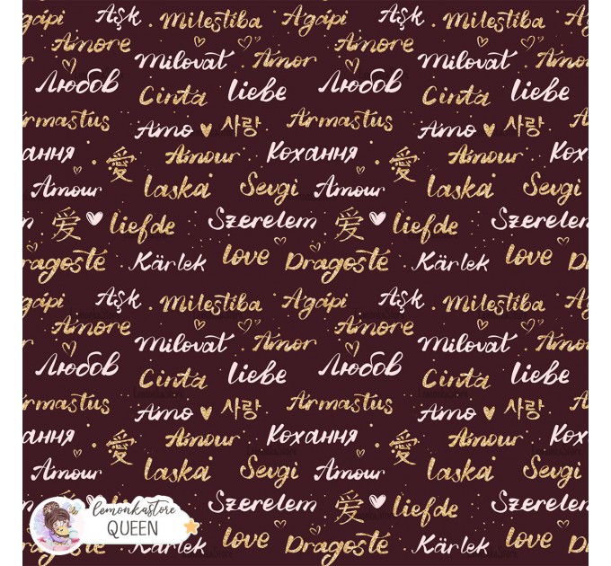 Love exclusive seamless pattern - Queen