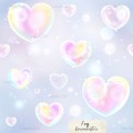 Magic hearts exclusive seamless pattern - Fog