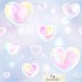 Magic hearts exclusive seamless pattern - Fog