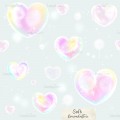 Magic hearts exclusive seamless pattern - Soft