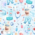 Medical exclusive seamless pattern - Fog