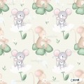 Mommy and mice exclusive seamless pattern - Cream