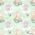 Mommy and mice exclusive seamless pattern - Mellow