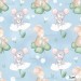 Mommy and mice exclusive seamless pattern - Steel