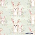 Mommy's little bunny exclusive seamless pattern - Clear