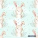 Mommy's little bunny exclusive seamless pattern - Cloud