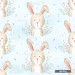 Mommy's little bunny exclusive seamless pattern - Spring