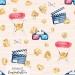 Movie time exclusive [Coordinate] seamless pattern - Almond