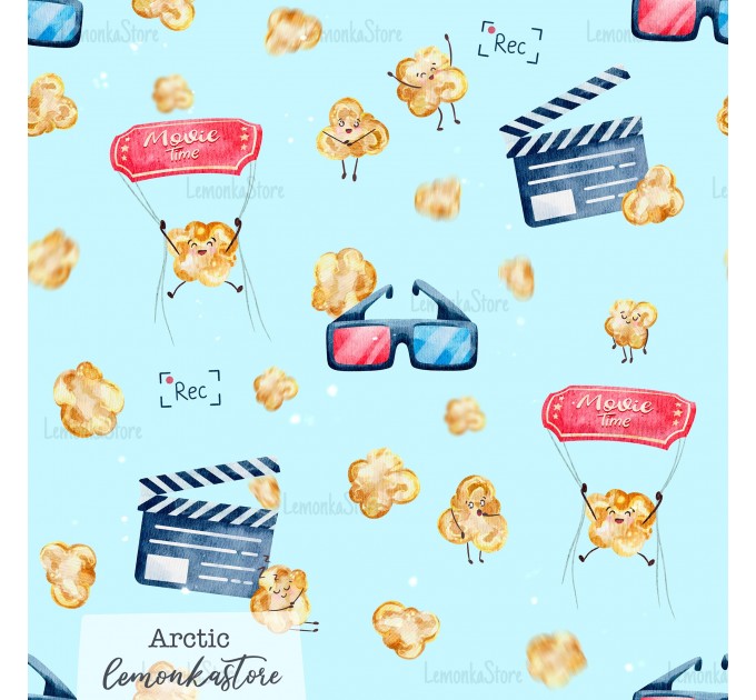 Movie time exclusive [Coordinate] seamless pattern - Arctic