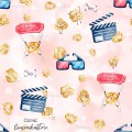 Movie time exclusive [Coordinate] seamless pattern - Coral