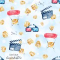 Movie time exclusive [Coordinate] seamless pattern - Ice blue