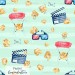 Movie time exclusive [Coordinate] seamless pattern - Pastel