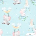 Playing on the clouds exclusive seamless pattern - Ice