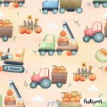 Pumpkin Trucks exclusive seamless pattern - Autumn