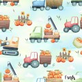 Pumpkin Trucks exclusive seamless pattern - Fresh