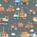 Pumpkin Trucks exclusive seamless pattern - Stone