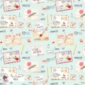 Santa Mail exclusive seamless pattern - Mint