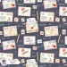 Santa Mail exclusive seamless pattern - Night