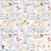 Santa Mail exclusive seamless pattern - Snowy