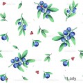 Sweet Blueberry exclusive seamless pattern - Lady