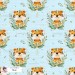 Tiger seamless pattern - Blue [Exclusive colourway]