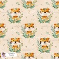 Tiger seamless pattern - Cream [Exclusive colourway]