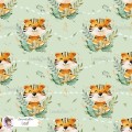 Tiger seamless pattern - Leaf  [Exclusive colourway]