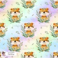 Tiger seamless pattern - Rainbow [Exclusive colourway]