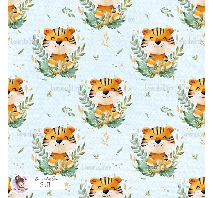 Tiger seamless pattern - Soft [Exclusive colourway]