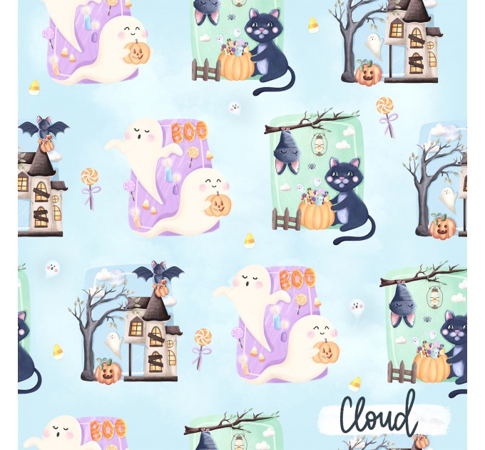 Totally Boo exclusive seamless pattern - Cloud