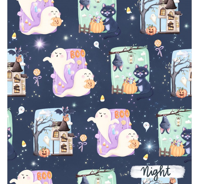 Totally Boo exclusive seamless pattern - Night