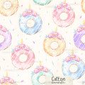 Unicorn Donuts exclusive seamless pattern - Cotton