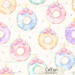 Unicorn Donuts exclusive seamless pattern - Cotton