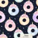 Unicorn Donuts exclusive seamless pattern - Deep