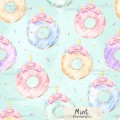 Unicorn Donuts exclusive seamless pattern - Mint