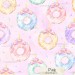 Unicorn Donuts exclusive seamless pattern - Pink