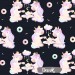 Unicorns Tea Party exclusive seamless pattern - Dark