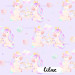 Unicorns Tea Party exclusive seamless pattern - Lilac