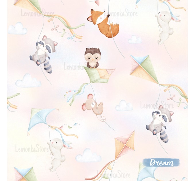 Up in the air exclusive seamless pattern - Dream