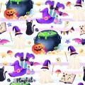 Witch Vibes exclusive seamless pattern - Playful