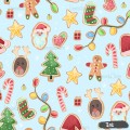 Christmas Gingerbreads [NON-exclusive] seamless pattern - Ice