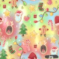 Christmas Gingerbreads [NON-exclusive] seamless pattern - Joy