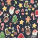 Christmas Gingerbreads [NON-exclusive] seamless pattern - Night