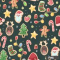 Christmas Gingerbreads [NON-exclusive] seamless pattern - Pine