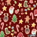 Christmas Gingerbreads [NON-exclusive] seamless pattern - Santa