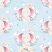 Ellie - Little Lovelie  [NON-exclusive] seamless pattern - Blue