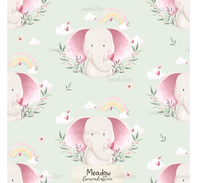 Ellie - Little Lovelie  [NON-exclusive] seamless pattern - Meadow